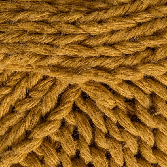 Dimensione Maglia mustard yellow chunky knit sweater Small - Picture 7 of 7